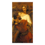 Jacob Wrestling with the Angel by Rembrandt Photo Card