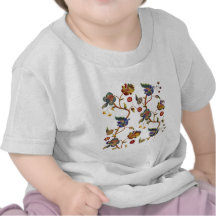 Jacobean Embroidered Albemarle Pattern T Shirts