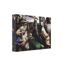 Jacopo Bassano - Adoration of the Magi Gallery Wrapped Canvas