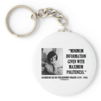 Jacqueline Kennedy Minimum Information Politeness