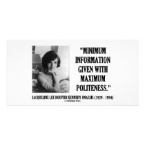 Jacqueline Kennedy Minimum Information Politeness