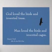 Jacques Deval Bird Poster