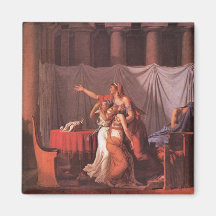 Jacques-Louis David - Brutus Liktoren bring his de Fridge Magnets
