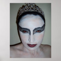 Jacqui B Black Swan Poster