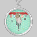 Jade Deer & Butterflies  Necklace necklaces
