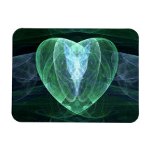 Jade Heart Flexible Magnet