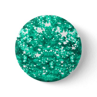 Jade sparkles glitter and stars button