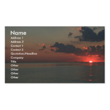 Jade Sunset Business Card Template