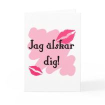 Jag älskar dig - Swedish Greeting Card