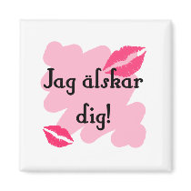 Jag älskar dig - Swedish Magnet