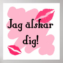 Jag älskar dig - Swedish Posters