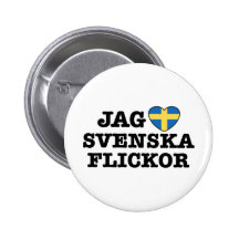 Jag Svenska Flickor Buttons