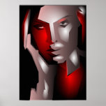 Jagged Beauty Animation Huge Canvas Print