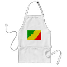 Jagged Rasta Stripes Apron