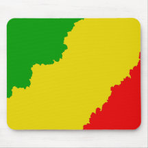 Jagged Rasta Stripes Mousepads
