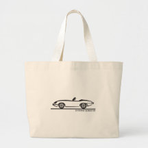 Jaguar E-Type Tote Bags