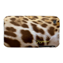 Jaguar Fur Big Cat Wildlife iPhone Case iPhone 3 Covers