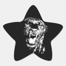 Jaguar Roaring Star Stickers