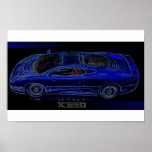 Jaguar XJ 220 sports car posters
