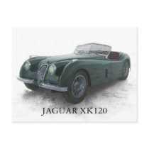 JAGUAR XK120 POST CARD