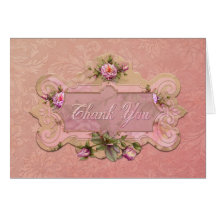 Jaguarwoman's "Rose Pink" Thank You Card