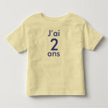 J'ai 2 ans t-shirts