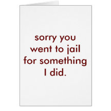 jail greeting card