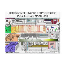 JAIL MAZE:  SOMETHING TO KEEP YOU BUSY! PLA... POST CARDS