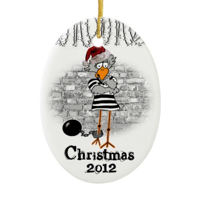 Jailbird Christmas tree ornament