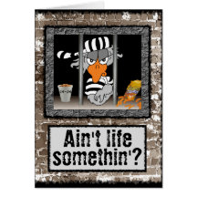 Jailbird greeting card