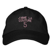 J'AIME LA COUTURE 5 EMBROIDERED BASEBALL CAPS