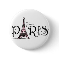 J'aime Paris Button