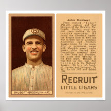 Jake Daubert Dodgers Baseball 1912 Posters