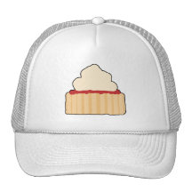 Jam and Cream Scone. Hat
