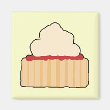 Jam and Cream Scone. Magnets