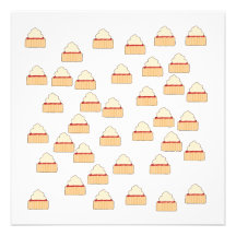 Jam and Cream Scone pattern. Invites