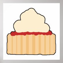 Jam and Cream Scone. Poster