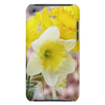 Jam Jar Vase Full Of Daffodils iPod Touch Case-Mate Case