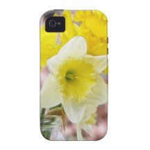 Jam Jar Vase Full Of Daffodils iPhone 4 Case