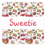 Jam sticker with text (editable text)