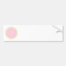 Jam Tart. Pale Pink. Bumper Sticker