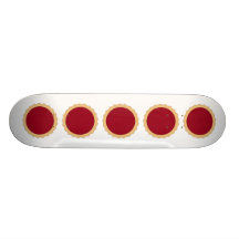 Jam Tart. Raspberry Red. Skate Board