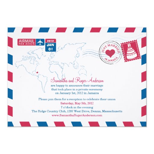 post card invitation