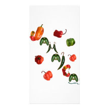 Jamaica Chilli Peppers Custom Photo Card
