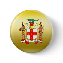 Jamaica Coat of Arms Pinback Button