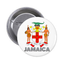 Jamaica Coat of Arms Button