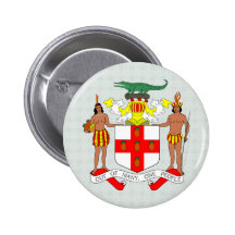 Jamaica Coat of Arms detail Pinback Buttons