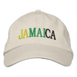 JAMAICA EMBROIDERED BASEBALL CAPS