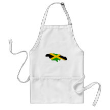 Jamaica Flag Map full size Aprons