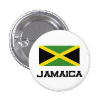 Jamaica Flag Pinback Button